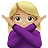 Woman Gesturing No: Medium-Light Skin Tone