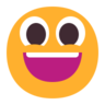 Emoji Volto sorridente con la bocca aperta 😃 image - Microsoft Classic 2D style