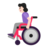Woman In Manual Wheelchair: Light Skin Tone