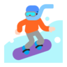 Snowboarder: Light Skin Tone Emoji 🏂🏻 image - Microsoft Classic 2D style