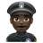 Police Officer: Dark Skin Tone