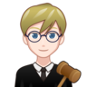 Man Judge: Light Skin Tone Emoji 👨🏻‍⚖️ image - Emojidex style