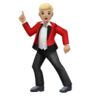 Man Dancing: Medium-Light Skin Tone Emoji 🕺🏼 image - Huawei Harmony OS style