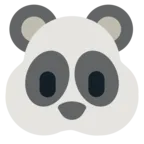 ใบหน้าหมีแพนด้า