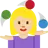 Woman Juggling: Medium-Light Skin Tone