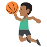 Person Bouncing Ball: Medium-Dark Skin Tone Emoji ⛹🏾 image - EmojiTwo style