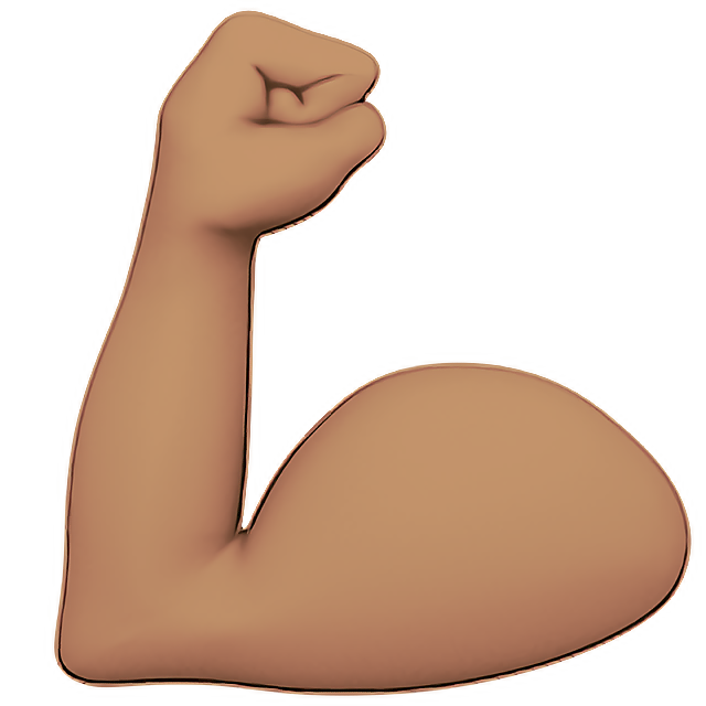 Flexed Biceps: Medium Skin Tone