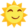 Emoji Sole con la faccia 🌞 image - Facebook Messenger (2016) style