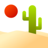 Désert Emoji 🏜 image - Emojidex style