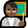 Man Teacher: Medium-Dark Skin Tone Emoji 👨🏾‍🏫 image - Microsoft Windows 10 Segoe UI Emoji style