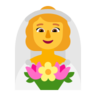Woman With Veil Emoji 👰‍♀️ image - Microsoft Classic 2D style