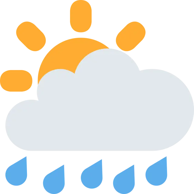 雨云后的白色太阳