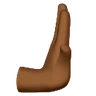 Rightwards Pushing Hand: Medium-Dark Skin Tone Emoji 🫸🏾 image - Huawei Harmony OS style