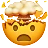 Cara sorprendida con cabeza explosiva