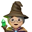 Woman Mage: Medium-Light Skin Tone