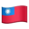 Flag: Taiwan Emoji 🇹🇼 image - Apple style