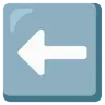 Seta preta para a esquerda Emoji ⬅ image - Google Noto Color style