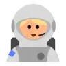 Woman Astronaut: Medium-Light Skin Tone Emoji 👩🏼‍🚀 image - Tossface style