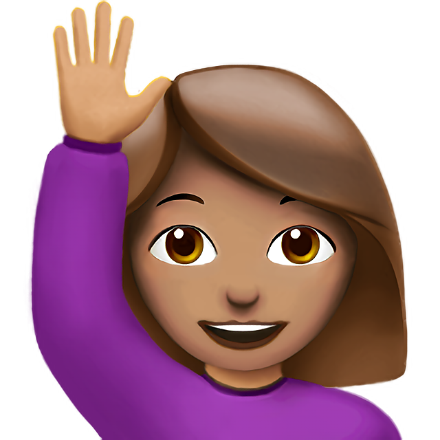 Woman Raising Hand: Medium Skin Tone