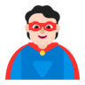Superhero: Light Skin Tone Emoji 🦸🏻 image - Microsoft Classic 2D style