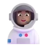 Man Astronaut: Medium Skin Tone Emoji 👨🏽‍🚀 image - Microsoft 3D Fluent style