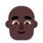 Man: Dark Skin Tone, Bald