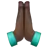 Folded Hands: Dark Skin Tone