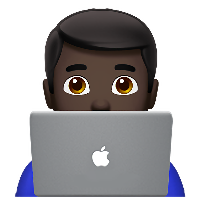 Man Technologist: Dark Skin Tone