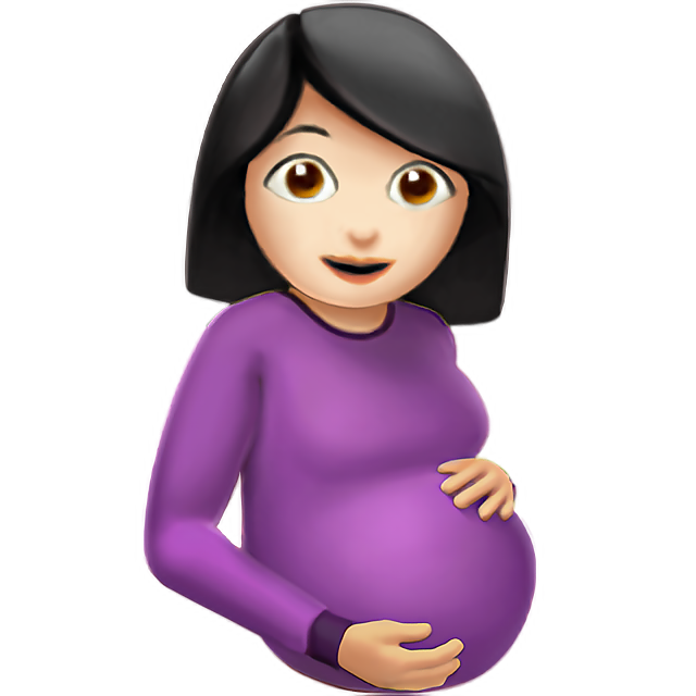 Pregnant Woman: Light Skin Tone