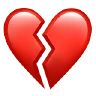 Broken Heart Emoji 💔 image - Apple style