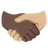 Handshake: Medium-Light Skin Tone, Dark Skin Tone