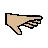 Palm Down Hand: Medium-Light Skin Tone