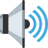 Altavoz con tres ondas de sonido Emoji 🔊 image - EmojiTwo style