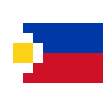 Flag: Philippines Emoji 🇵🇭 image - SerenityOS style