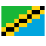 Flag: Tanzania Emoji 🇹🇿 image - SerenityOS style