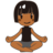 Woman In Lotus Position: Medium-Dark Skin Tone