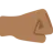 Right-Facing Fist: Medium-Dark Skin Tone