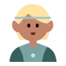 Elf: Medium Skin Tone Emoji 🧝🏽 image - Tossface style