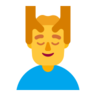 Man Getting Massage Emoji 💆‍♂️ image - Microsoft Classic 2D style