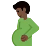 Pregnant Man: Dark Skin Tone Emoji 🫃🏿 image - Twitter / X (Twemoji) style