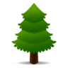 Emoji örökzöld fa 🌲 image - Emojidex style