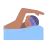 Man Swimming: Medium Skin Tone