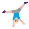 Man Cartwheeling: Medium-Light Skin Tone Emoji 🤸🏼‍♂️ image - Microsoft Classic 2D style