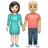Woman And Man Holding Hands: Light Skin Tone, Medium-Light Skin Tone