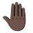 Raised Back Of Hand: Dark Skin Tone