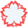 Fleur blanche Emoji 💮 image - Facebook Messenger (2016) style