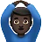 Man Gesturing Ok: Dark Skin Tone