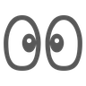 眼睛 Emoji 👀 image - Docomo style