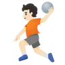 Person Playing Handball: Light Skin Tone Emoji 🤾🏻 image - Google Noto Color style