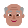 Old Man: Medium Skin Tone Emoji 👴🏽 image - Microsoft Classic 2D style